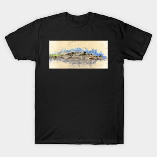 Kingswear, Devon - Watercolour T-Shirt